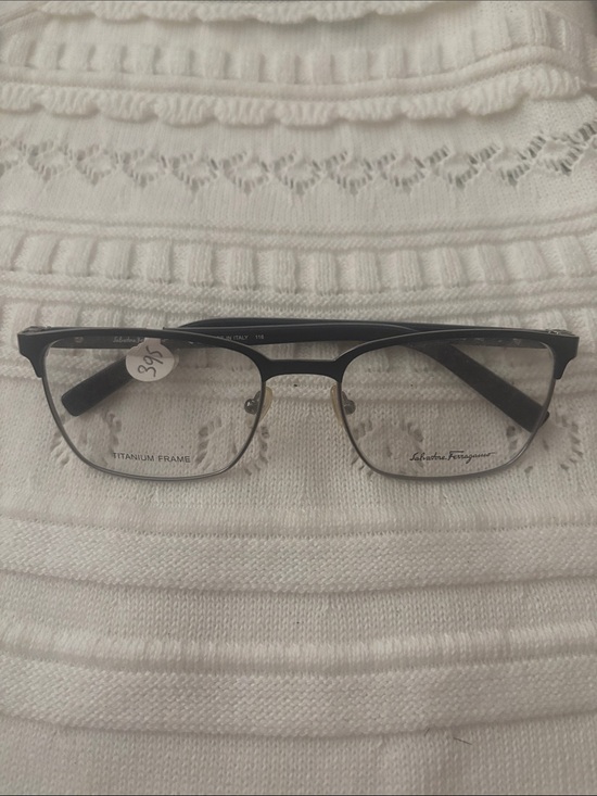 Salvatore Ferragamo Other - Salvatore Ferragamo Black and Silver Semi-Rim Eyeglasses